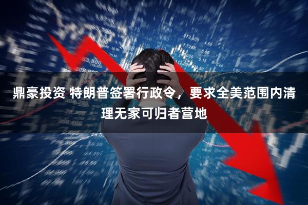 鼎豪投资 特朗普签署行政令，要求全美范围内清理无家可归者营地