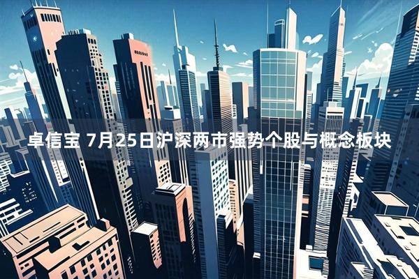 卓信宝 7月25日沪深两市强势个股与概念板块